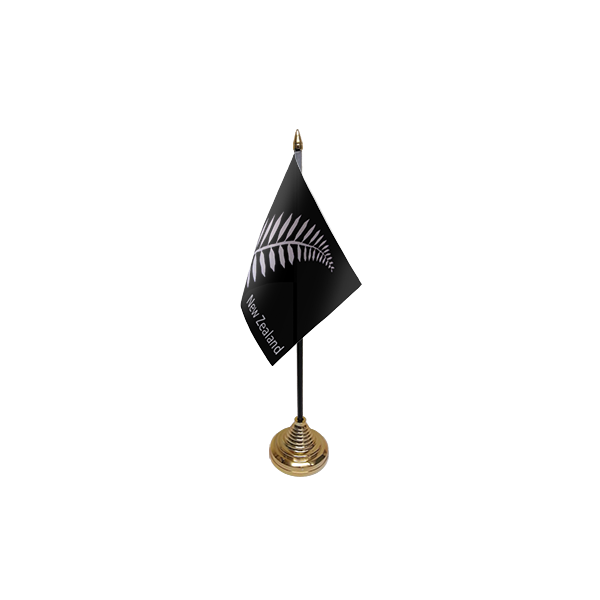 New Zealand Fern Small Table Flag