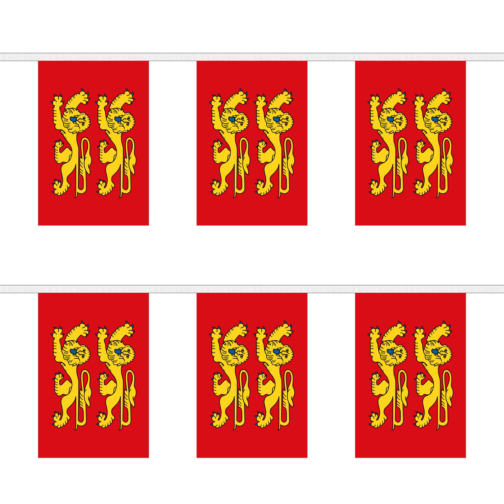 Normandy Two Leopards Rectangular Bunting