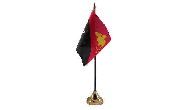Papua New Guinea Small Table Flag