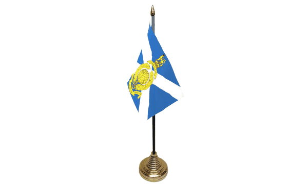 Royal Marines Reserve Scotland Small Table Flag