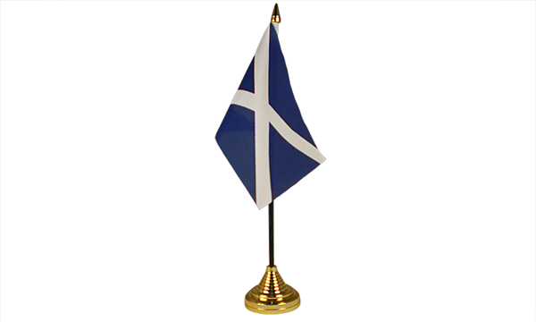 St Andrews (Navy Blue) Small Table Flag