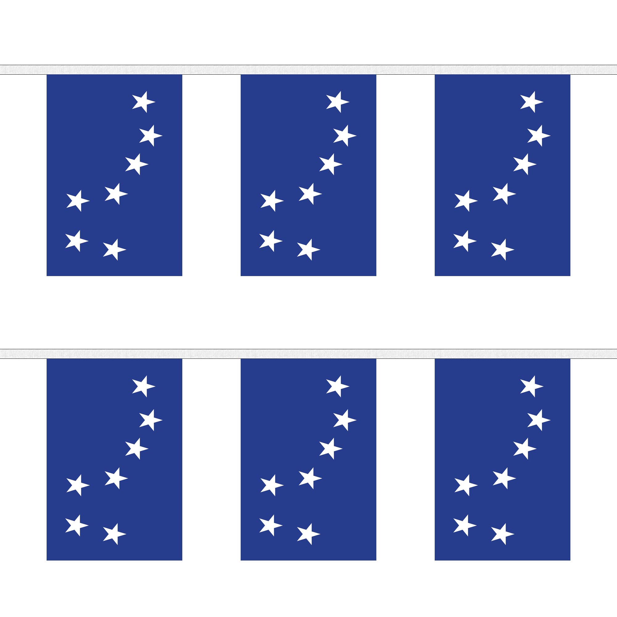 Starry Plough Royal Blue Rectangular Bunting