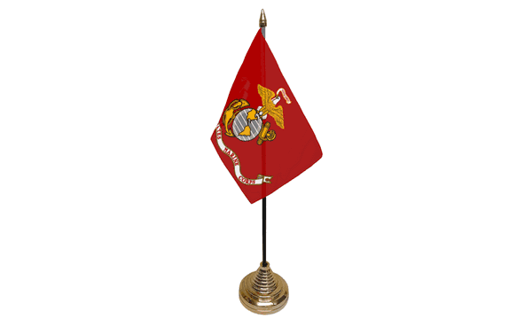 US Marine Corps Small Table Flag