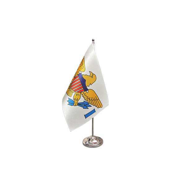 Us Virgin Islands Satin table Flag