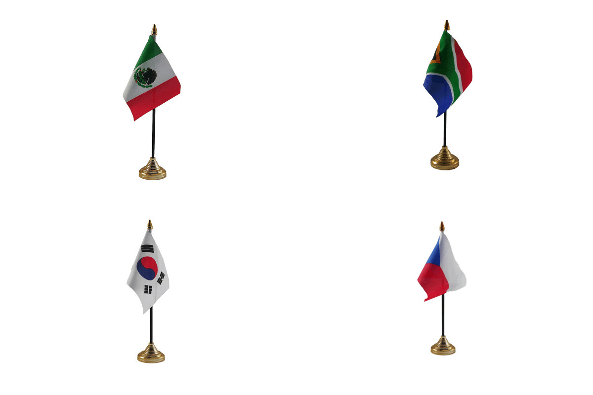 World Cup 2026 Group A Table Flags