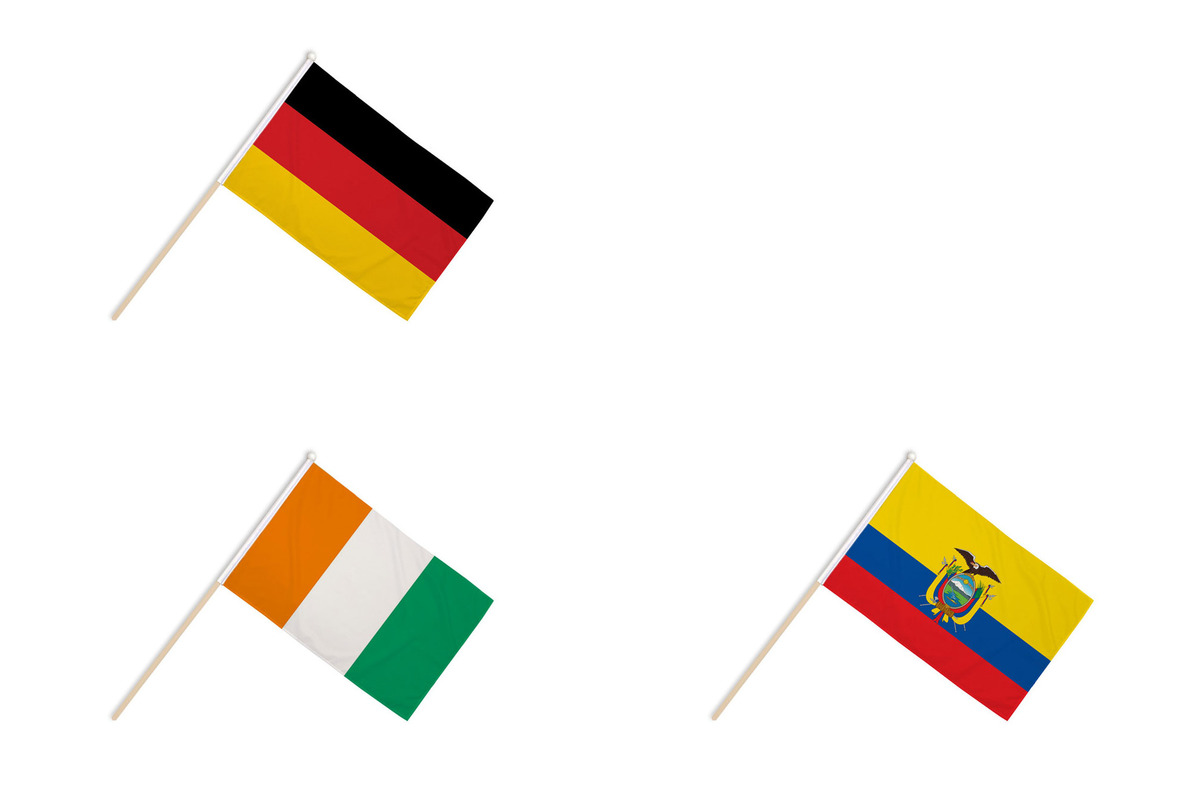 World Cup 2026 Group E Hand Flags