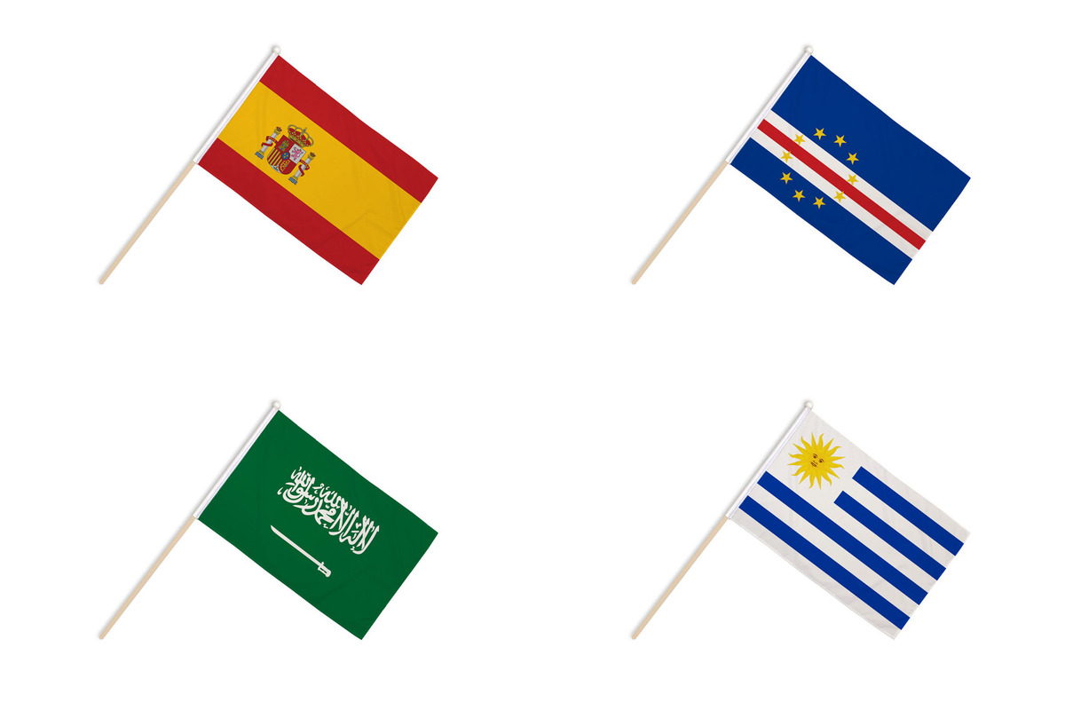 World Cup 2026 Group H Hand Flags
