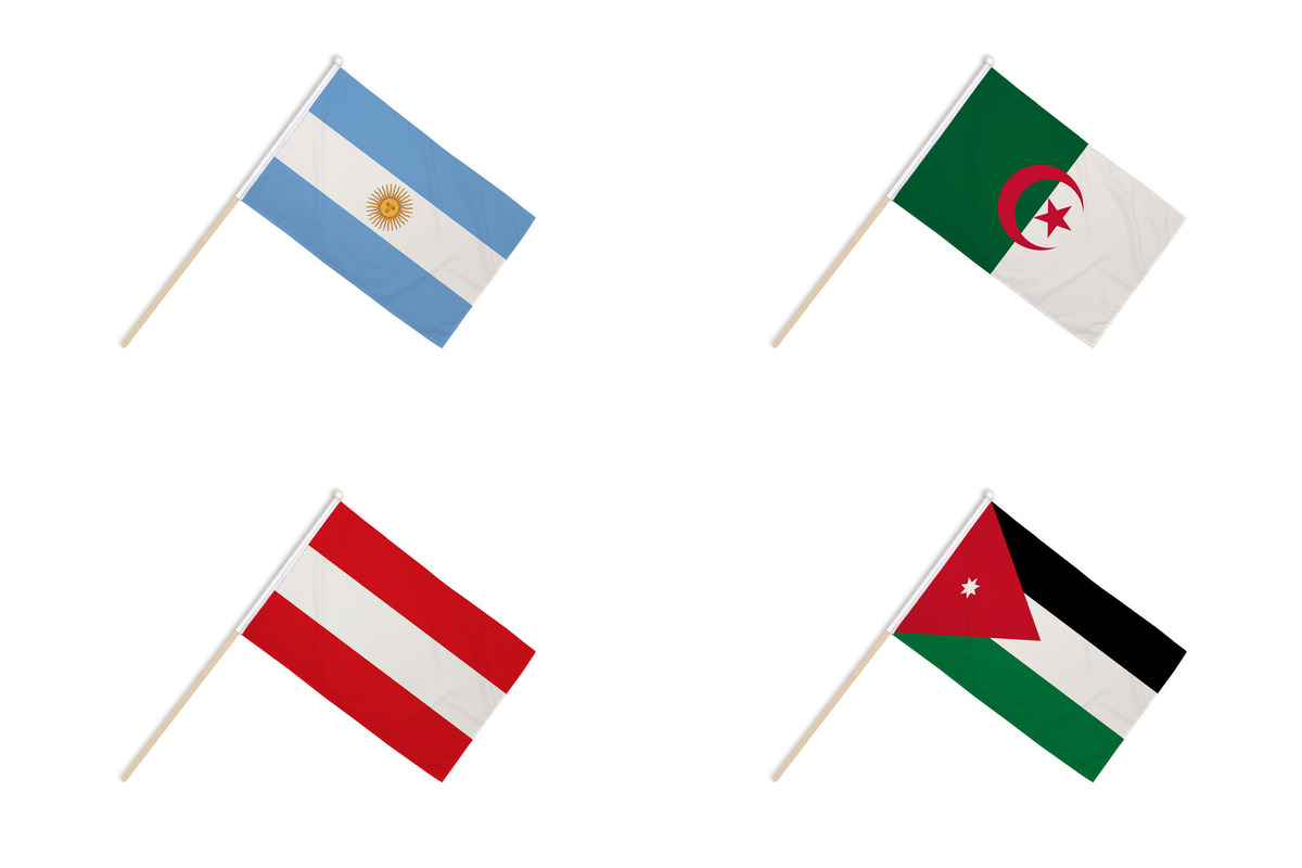 World Cup 2026 Group J Hand Flags