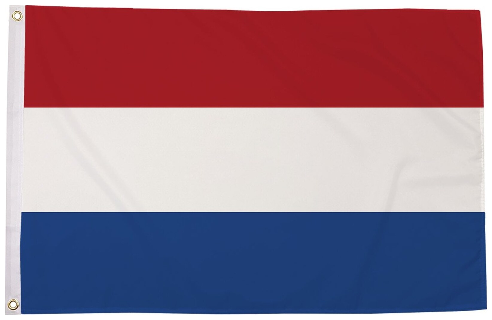 Netherlands flag with red, white and blue horizontal stripes, 5ft x 3ft
