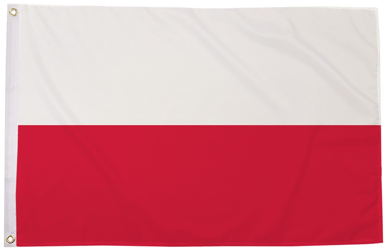 Polish national flag, white over red, 5ft x 3ft