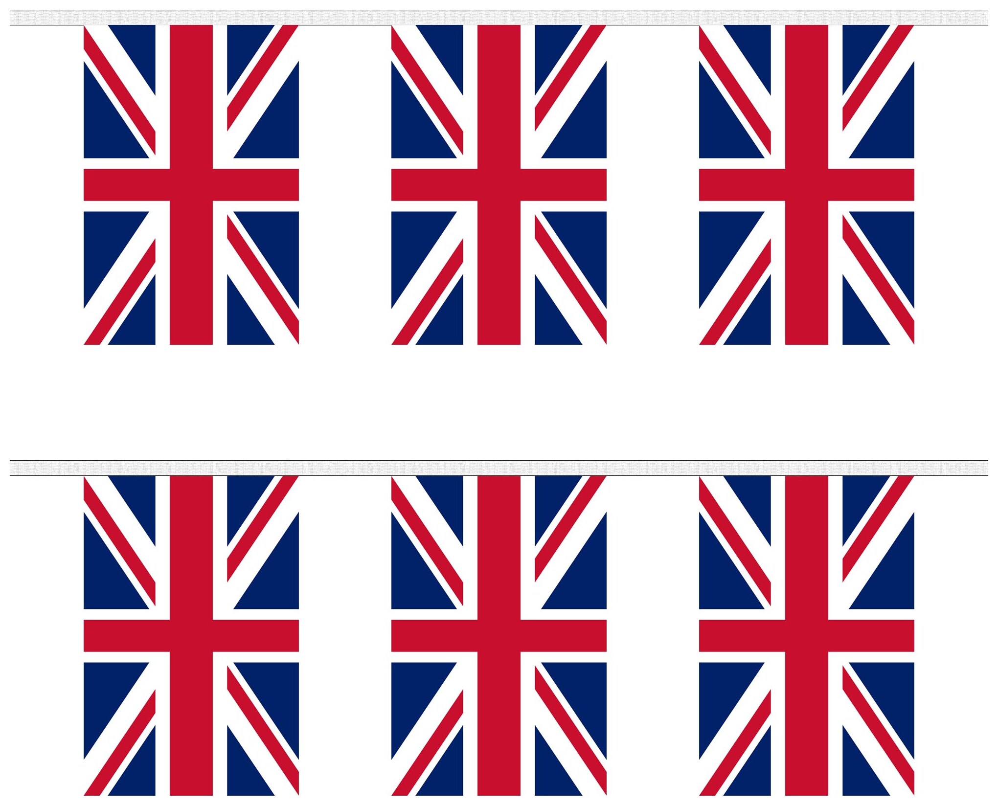 Union Jack rectangular bunting