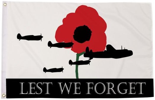 Lest We Forget RAF Flag
